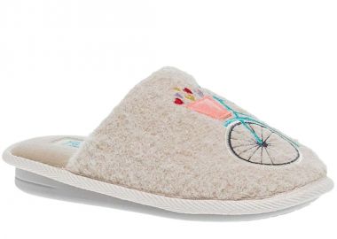 Παντόφλες γυναικείες | Υφασμάτινες | Ανατομικές | Parex | 10132121-e | Μπεζ - Parex - 